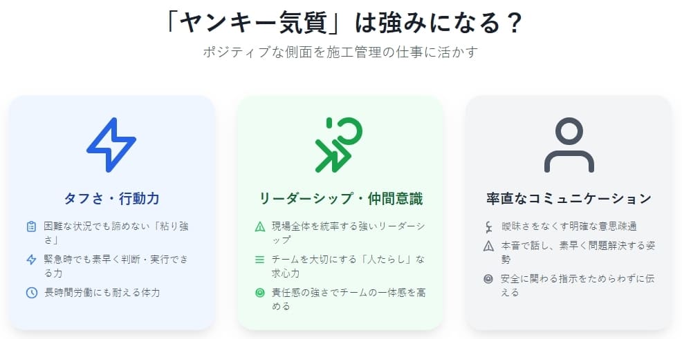 「ヤンキー気質」は施工管理で強みになる？ポジティブな側面を深掘り