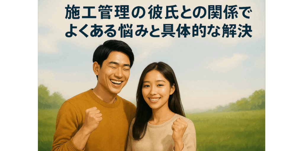 施工管理の彼氏との関係でよくある悩みと具体的な解決策