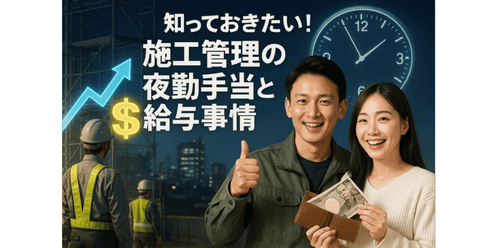 知っておきたい！施工管理の夜勤手当と給与事情