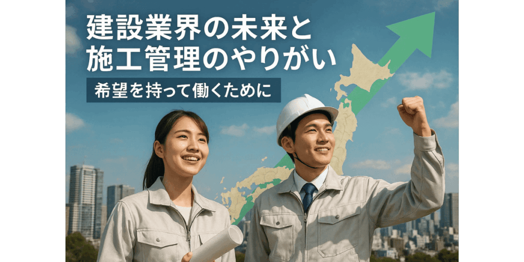 建設業界の未来と施工管理のやりがい：希望を持って働くために