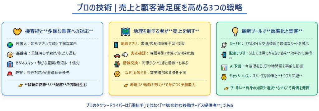 【現場のリアル】タクシードライバーの1日と具体的な業務の流れ
