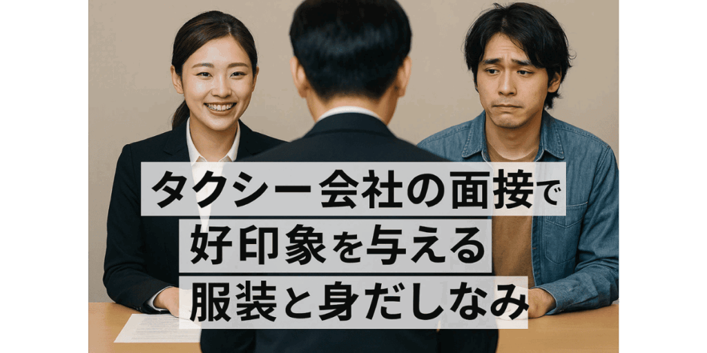 タクシー会社の面接で好印象を与える服装と身だしなみ