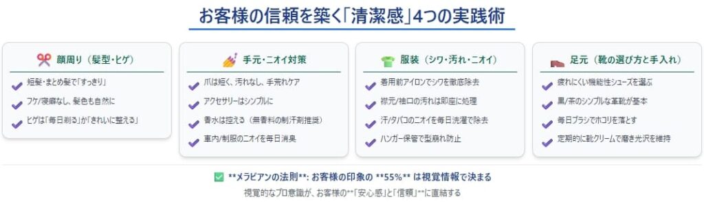 「清潔感」を徹底解説！プロが実践する身だしなみ術
