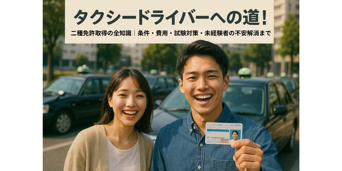 タクシードライバーへの道！二種免許取得の全知識｜条件・費用・試験対策・未経験者の不安解消まで