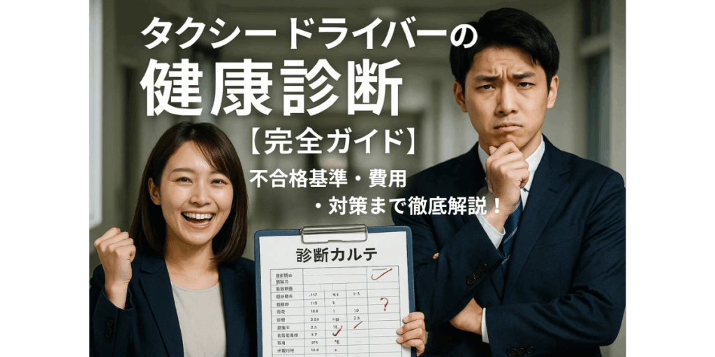タクシードライバーの健康診断【完全ガイド】不合格基準・費用・対策まで徹底解説