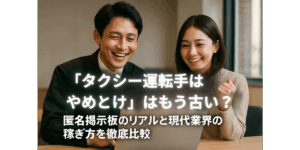 「タクシー運転手はやめとけ」はもう古い？匿名掲示板のリアルと現代業界の稼ぎ方を徹底比較