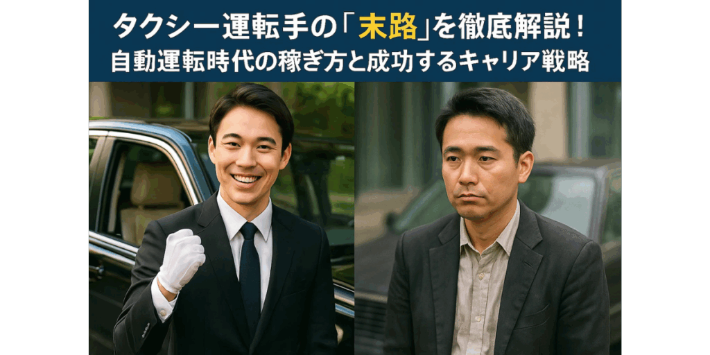 タクシー運転手の「末路」を徹底解説！自動運転時代の稼ぎ方と成功するキャリア戦略