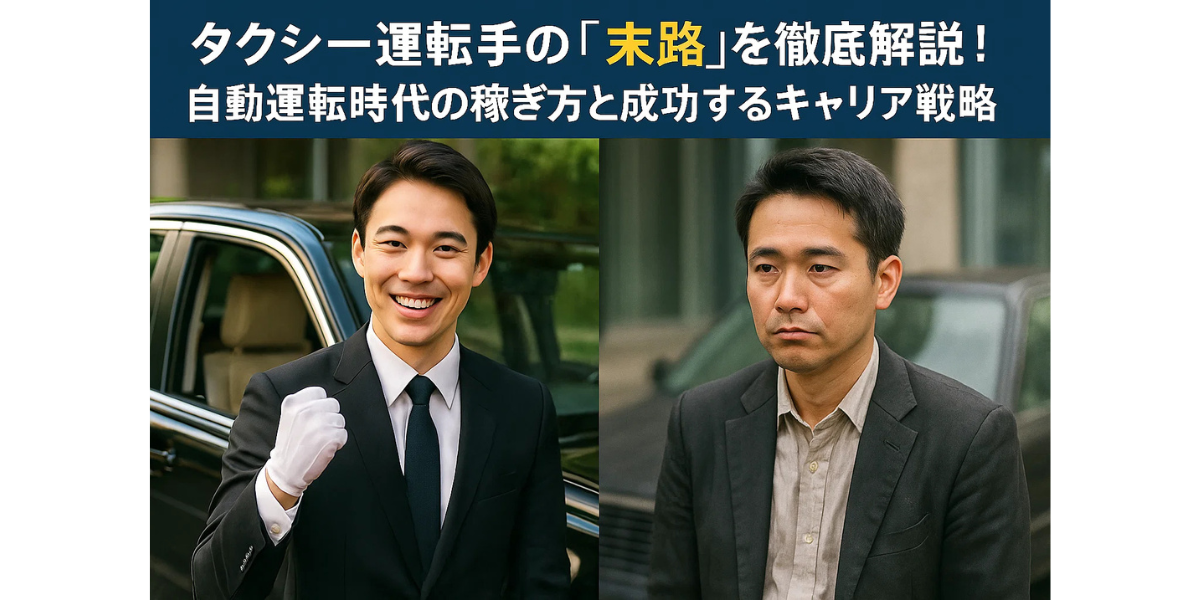 タクシー運転手の「末路」を徹底解説！自動運転時代の稼ぎ方と成功するキャリア戦略
