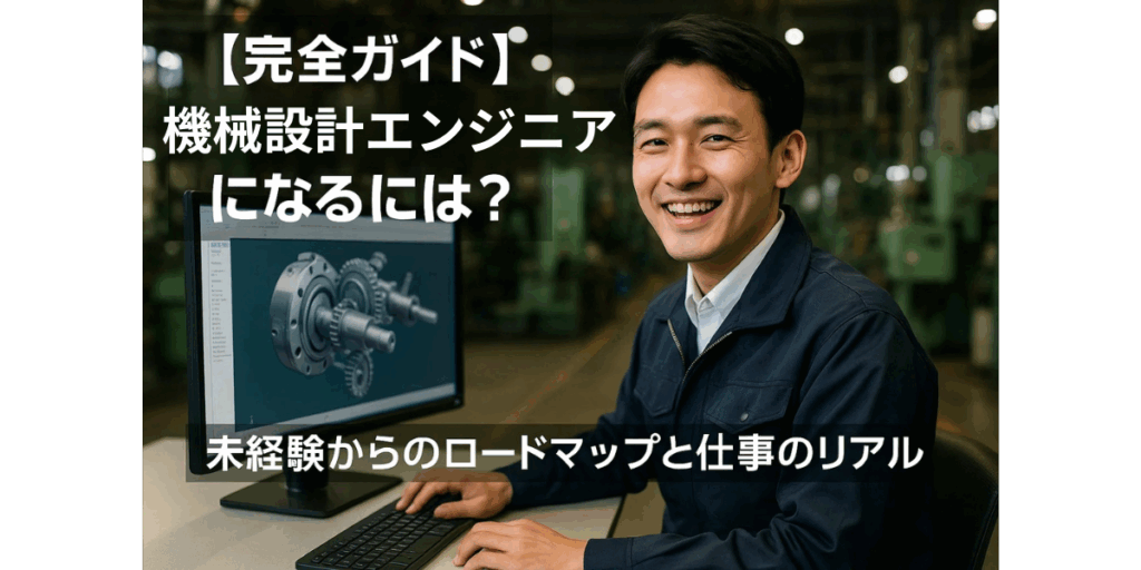 【完全ガイド】機械設計エンジニアになるには？未経験からのロードマップと仕事のリアル