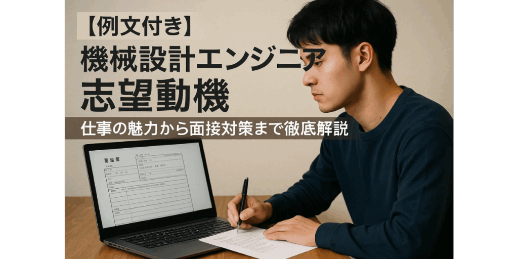 【例文付き】機械設計エンジニア 志望動機：仕事の魅力から面接対策まで徹底解説