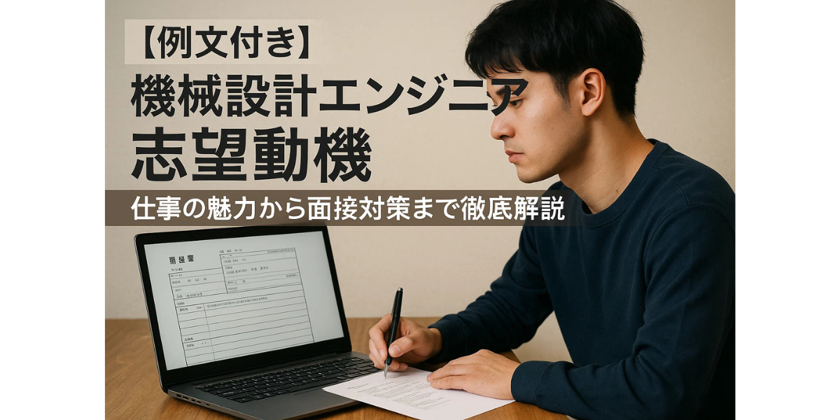 【例文付き】機械設計エンジニア 志望動機:仕事の魅力から面接対策まで徹底解説