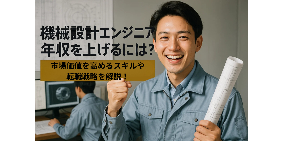 機械設計エンジニアの年収を上げるには?市場価値を高めるスキル・転職戦略を解説