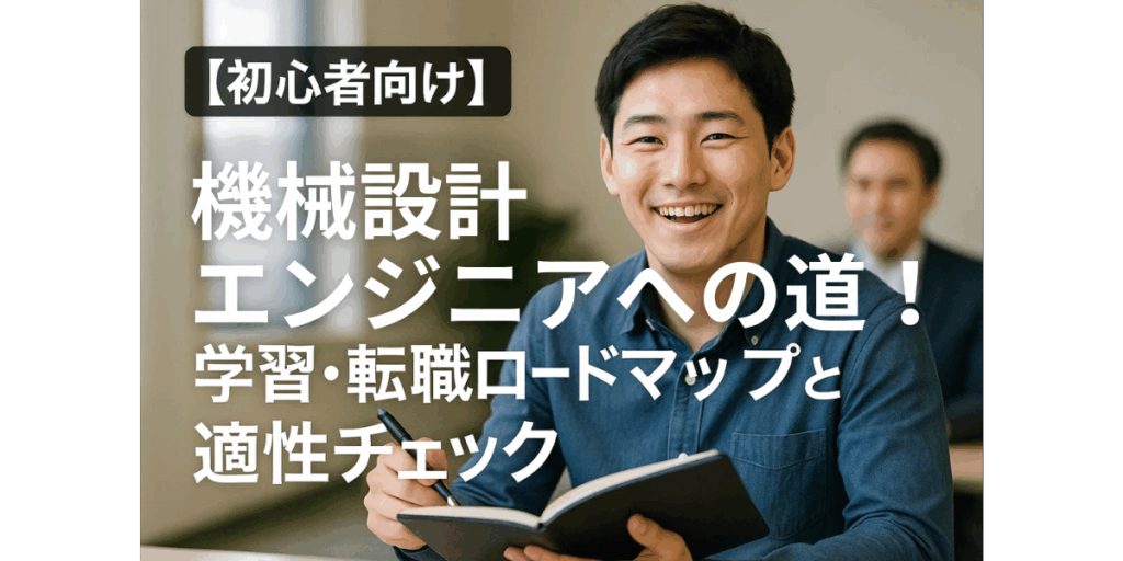 【初心者向け】機械設計エンジニアへの道！学習・転職ロードマップと適性チェック