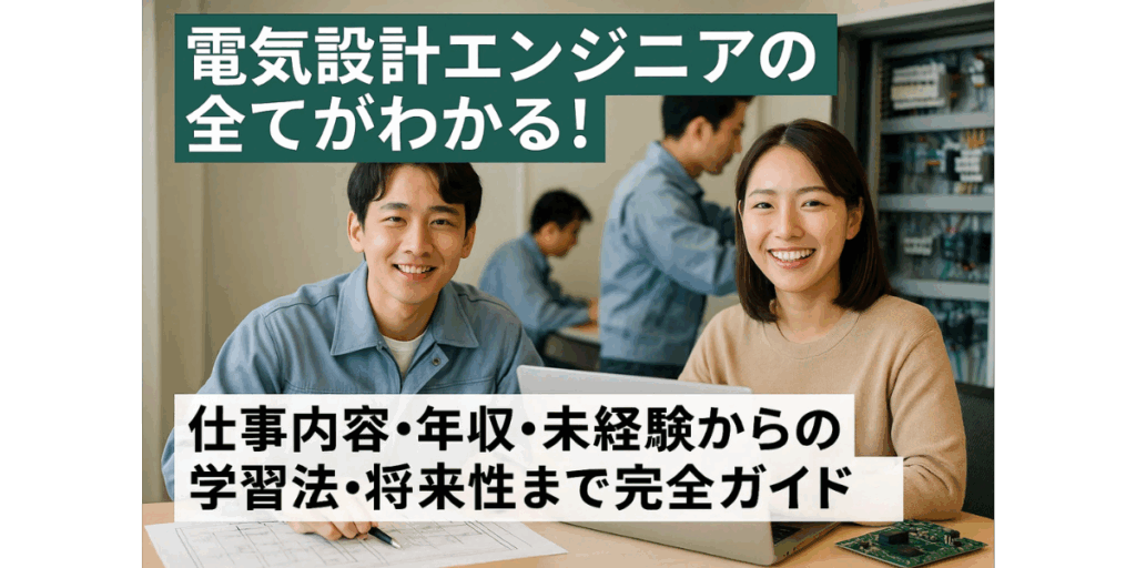 電気設計エンジニアの全てがわかる！仕事内容・年収・未経験からの学習法・将来性まで完全ガイド