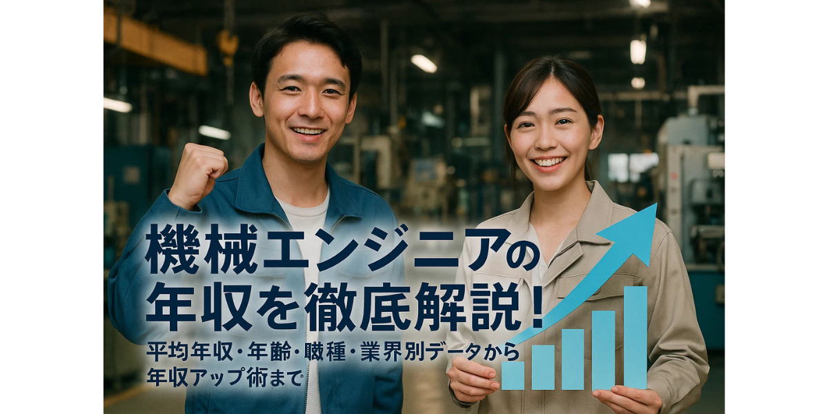 機械エンジニアの年収を徹底解説！平均年収・年齢・職種・業界別データから年収アップ術まで