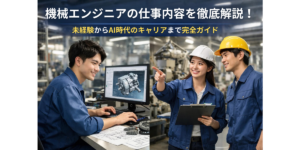 機械エンジニアの仕事内容を徹底解説！未経験からAI時代のキャリアまで完全ガイド