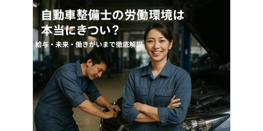 自動車整備士の労働環境は本当にきつい？給与・未来・働きがいまで徹底解説
