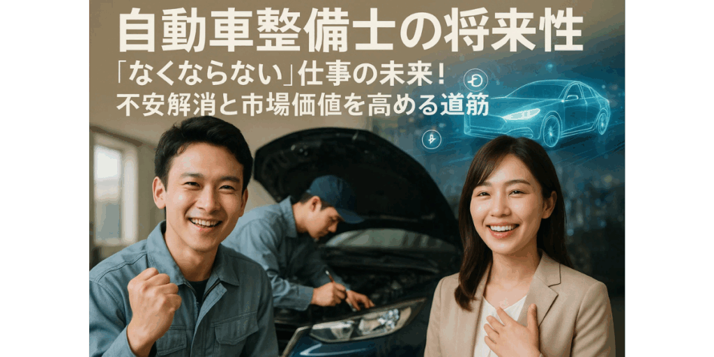 【自動車整備士の将来性】「なくならない」仕事の未来！不安解消と市場価値を高める道筋