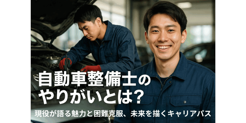 自動車整備士のやりがいとは？現役が語る魅力と困難克服、未来を描くキャリアパス