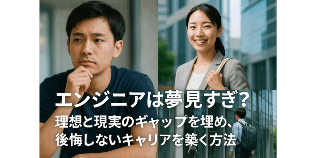 エンジニアは夢見すぎ？理想と現実のギャップを埋め、後悔しないキャリアを築く方法
