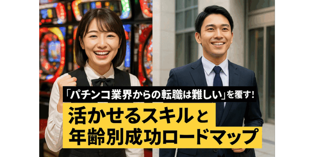 「パチンコ業界からの転職は難しい」を覆す！活かせるスキルと年齢別成功ロードマップ