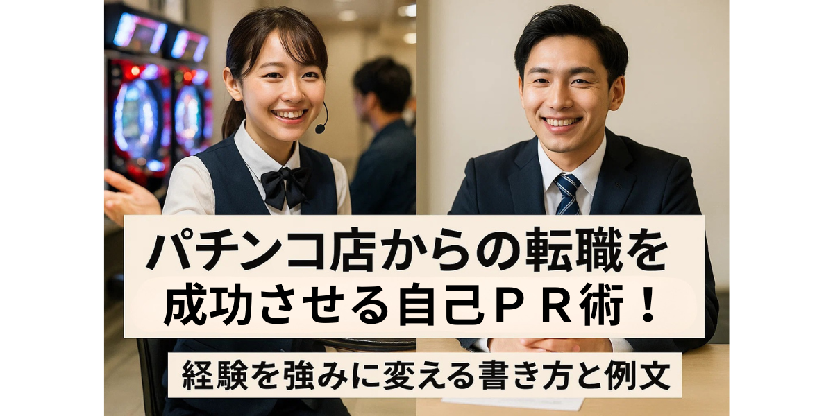 パチンコ店からの転職を成功させる自己PR術！経験を強みに変える書き方と例文