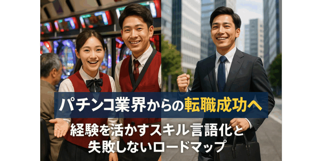 パチンコ業界からの転職を成功へ！経験を活かすスキル言語化と失敗しないロードマップ