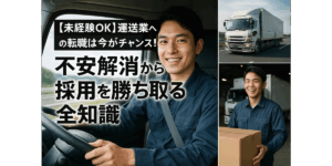 【未経験OK】運送業への転職は今がチャンス！不安解消から採用を勝ち取る全知識