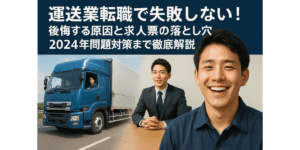 運送業転職で失敗しない！後悔する原因と求人票の落とし穴・2024年問題対策まで徹底解説