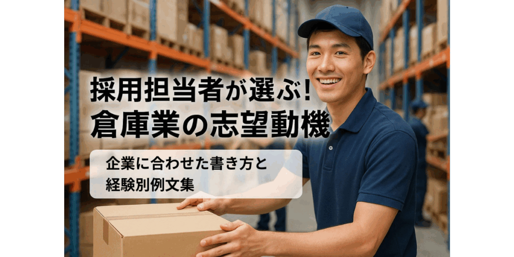 採用担当者が選ぶ！倉庫業の志望動機｜企業に合わせた書き方と経験別例文集