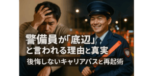 警備員が「底辺」と言われる理由と真実｜後悔しないキャリアパスと再起術