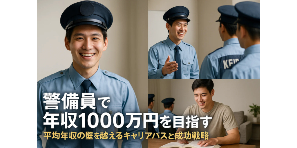 警備員で年収1000万円を目指す！平均年収の壁を越えるキャリアパスと成功戦略