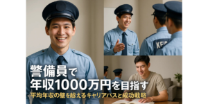 警備員で年収1000万円を目指す！平均年収の壁を越えるキャリアパスと成功戦略