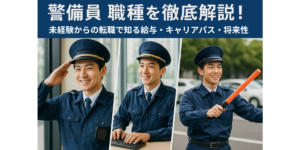 警備員 職種を徹底解説！未経験からの転職で知る給与・キャリアパス・将来性