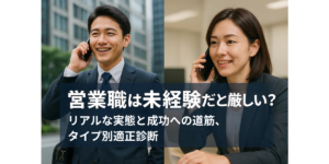 営業職は未経験だと厳しい？リアルな実態と成功への道筋、タイプ別適性診断