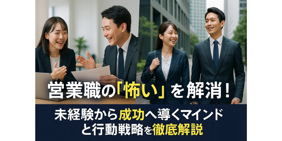 営業職の「怖い」を解消!未経験から成功へ導くマインドと行動戦略を徹底解説