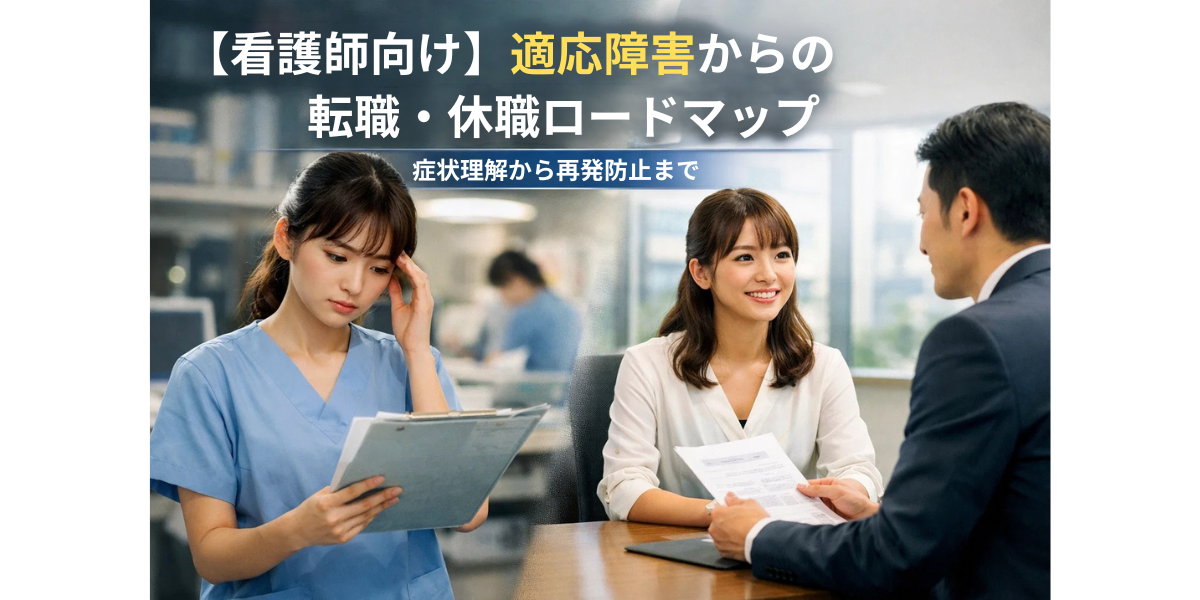 【看護師向け】適応障害からの転職・休職ロードマップ|症状理解から再発防止まで