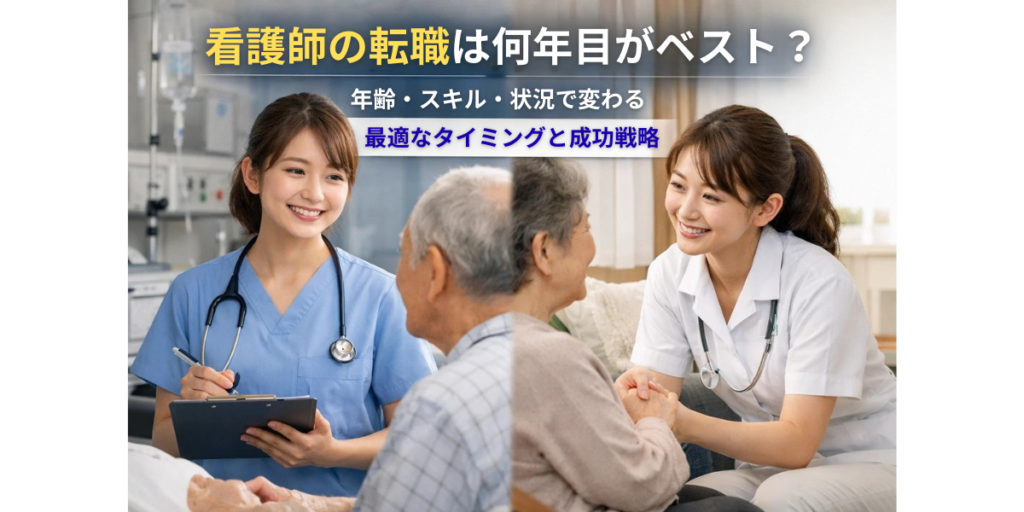 看護師の転職は何年目がベスト？年齢・スキル・状況で変わる最適なタイミングと成功戦略