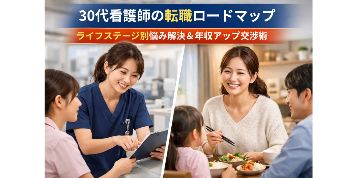 30代看護師の転職ロードマップ｜ライフステージ別悩み解決＆年収アップ交渉術