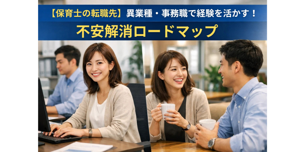 【保育士の転職先】異業種・事務職で経験を活かす！不安解消ロードマップ