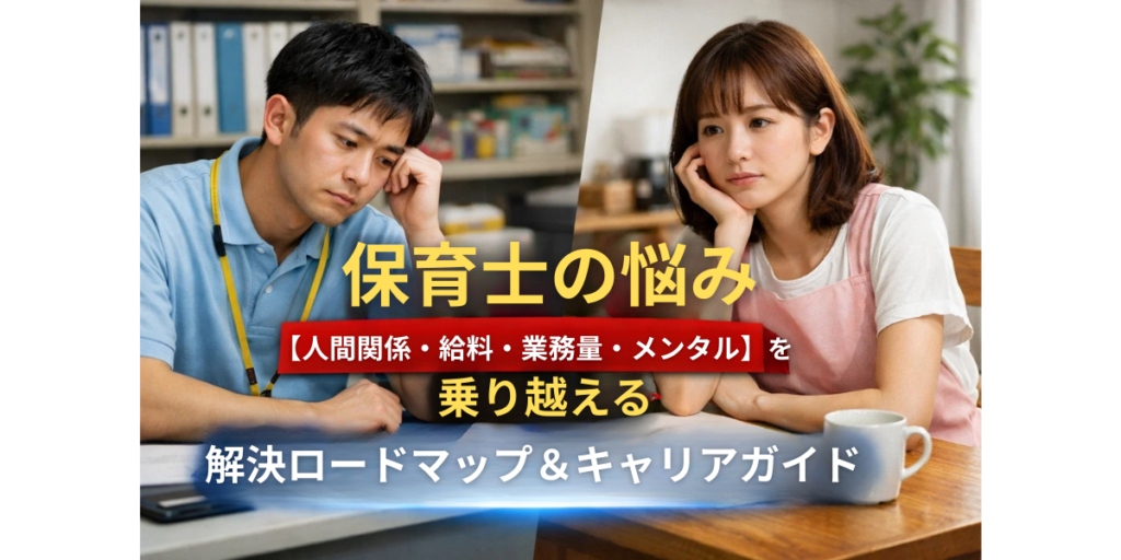 保育士の悩み【人間関係・給料・業務量・メンタル】を乗り越える解決ロードマップ＆キャリアガイド