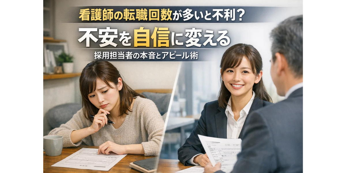 看護師の転職回数が多いと不利？不安を自信に変える採用担当者の本音とアピール術