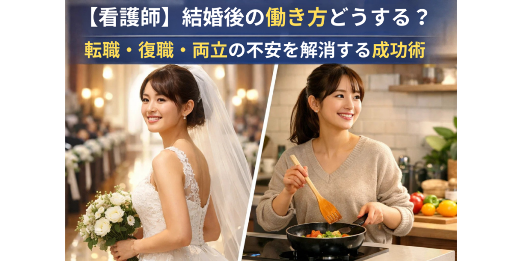 【看護師】結婚後の働き方どうする？転職・復職・両立の不安を解消する成功術