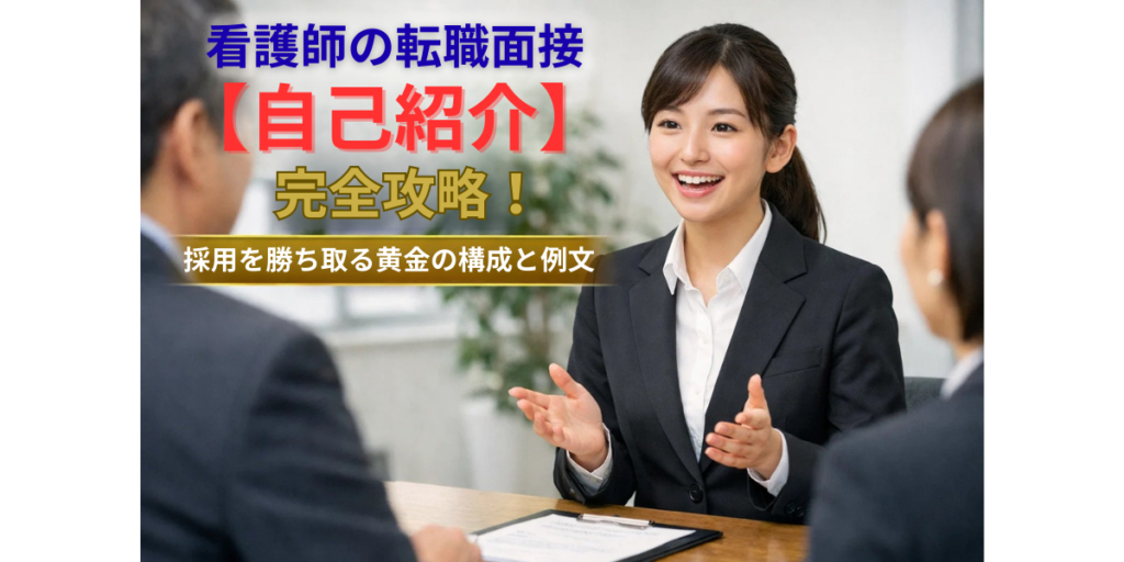 看護師の転職面接「自己紹介」完全攻略！採用を勝ち取る黄金の構成と例文