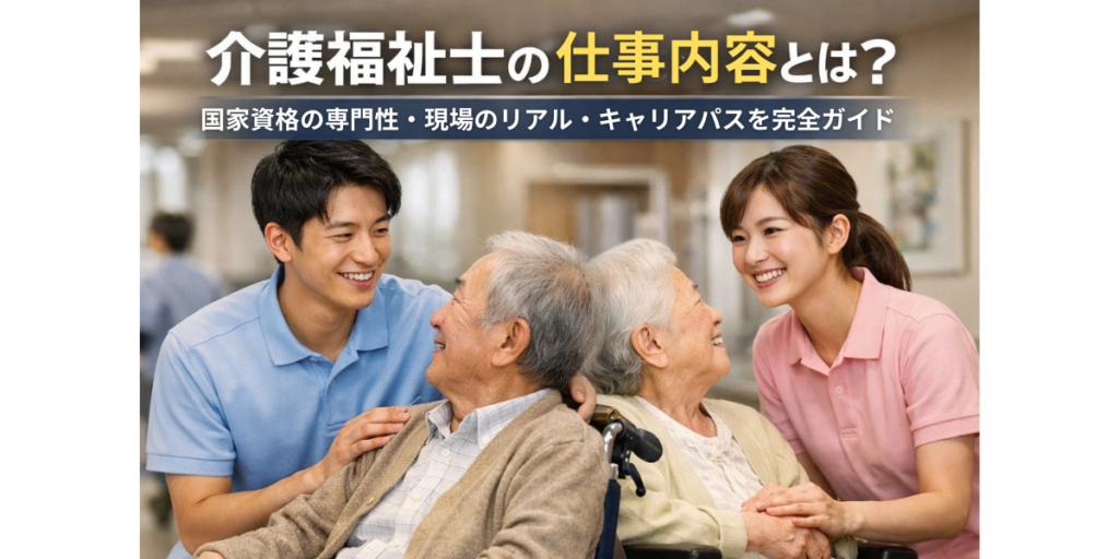 介護福祉士の仕事内容とは？国家資格の専門性・現場のリアル・キャリアパスを完全ガイド