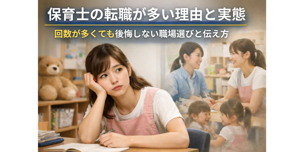 保育士の転職が多い理由と実態｜回数が多くても後悔しない職場選びと伝え方