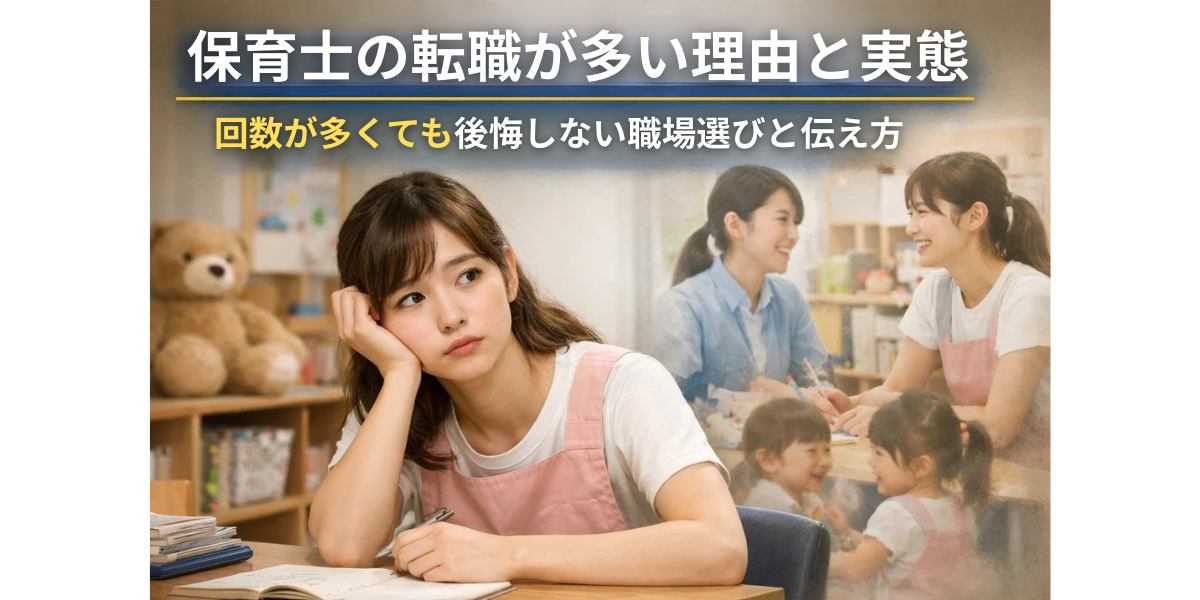 保育士の転職が多い理由と実態｜回数が多くても後悔しない職場選びと伝え方