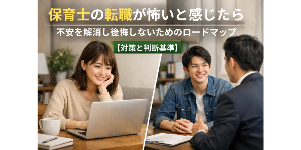 保育士の転職が怖いと感じたら｜不安を解消し後悔しないためのロードマップ【対策と判断基準】