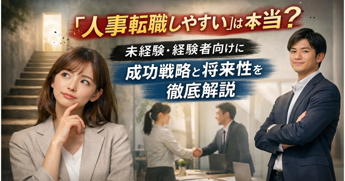 アイキャッチ＿添付ファイルの詳細 「人事転職しやすい」は本当？未経験・経験者向けに成功戦略と将来性を徹底解