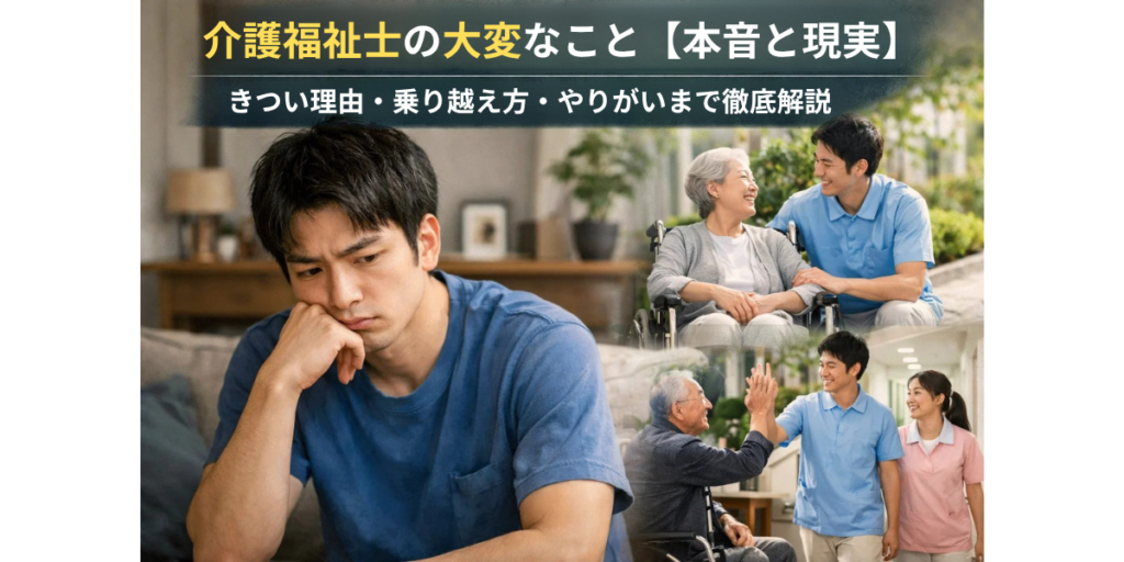 介護福祉士の大変なこと【本音と現実】きつい理由・乗り越え方・やりがいまで徹底解説